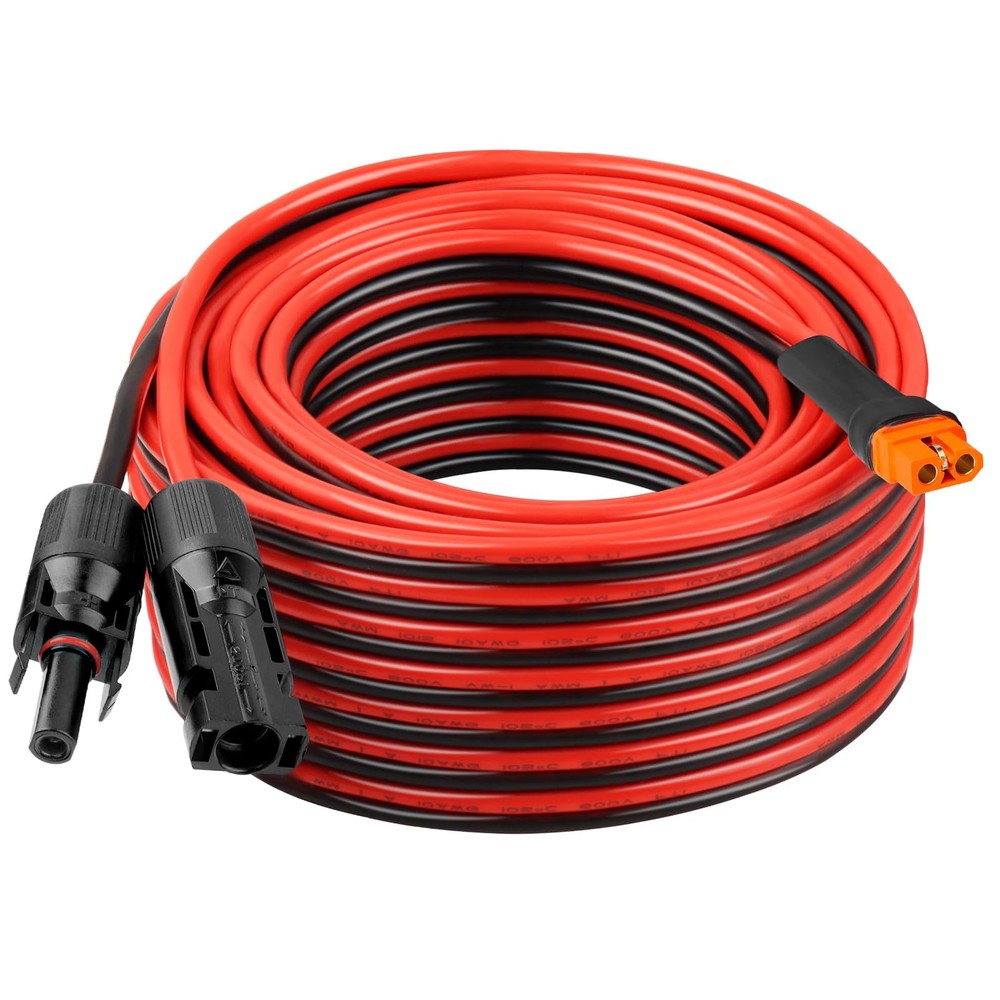 10AWG 40FT Solar to XT60i Extension Cable 3 6 10 35 50 75 100FT Heavy Duty Ad…