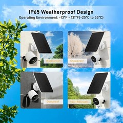 4W 5V Solar Charger for Outdoor Security Camera Solar Panel, 5V Solar Panel