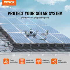 8 In. X 100Ft Solar Panel Bird Guard, Critter Guard Roll Kit with Rust-Proof PVC