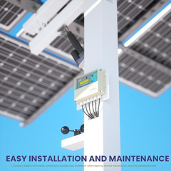 Dual-Axis Solar Tracker Controller Kit – Auto Sun Tracking with LCD, Wind Sensor