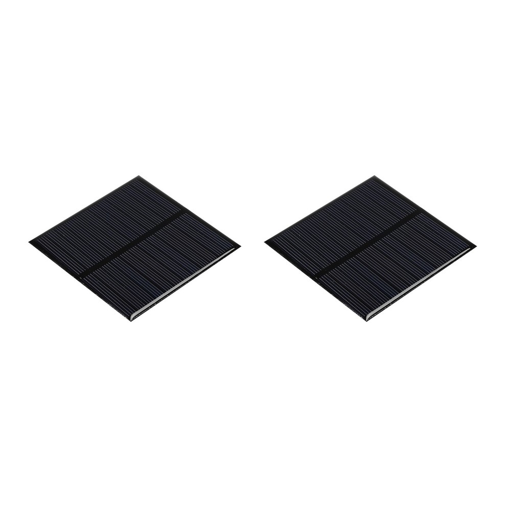 2Pack Mini Solar Panel Cell 6V 150mA 0.75W 80mm x 80mm