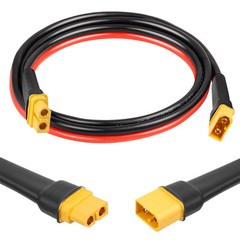 XT60 Extension Cable 3FT, 10AWG Tinned Copper Wire with XT60 Male to Female C…