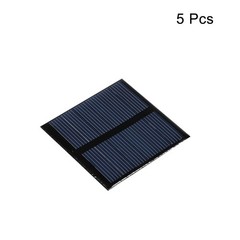 Mini Solar Cell Panel 3V 125mA 0.375W 52mm x 52mm 5pcs