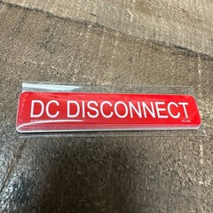3/4″ x 4″ DC DISCONNECT Labels 03-324 Solar PV Sticker Pack of 10 USA