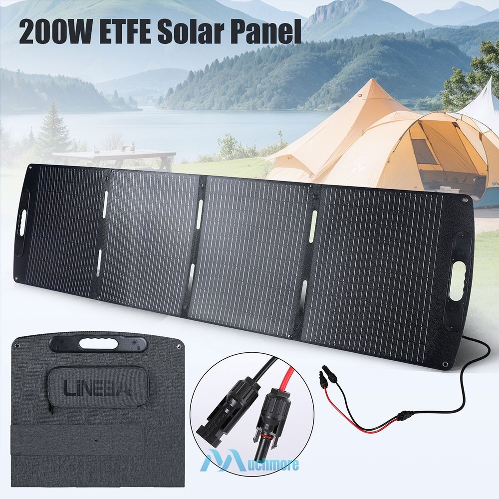 Multi-Use 200W Portable Foldable Solar Panel Kit For Solar Generator For Camping