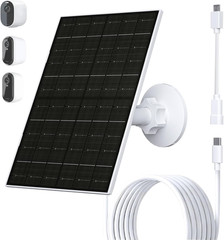 6W Solar Panel for Arlo Camera, Solar Charger Compatible with Arlo Essential 2K