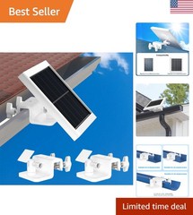 2 Pack 360° Adjustable Solar Panel Gutter Mount for Maximum Sunlight Exposure