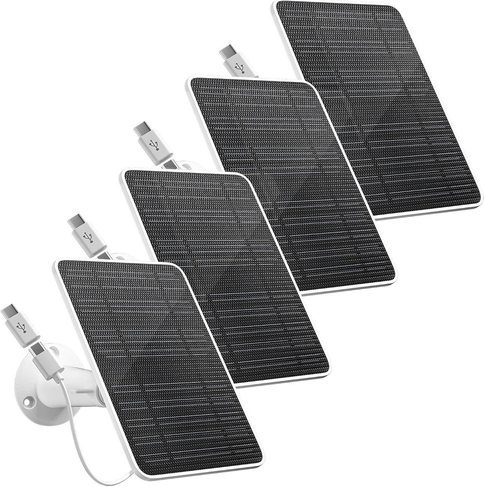 Solar Panel for Security Camera 5W Solar Panel Charger Compatible with Eufycam
