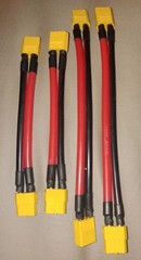 4PCS 2X 6″ 2X 4″ OFC Pure Copper 12AWG XT60 FEMALE/MALE Silicon EXTENSION CABLE