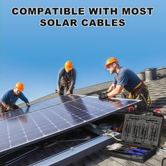 Solar Panel Crimper Connector Set 1410AWG Wire Stripper Spanner 30 Pairs for So
