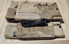(2) Iris Tech P3 Military Folding 62 Watt Solar Panel New With (1) Splitter