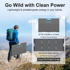 400W Portable Solar Panel for EF ECOFLOW Portable Power Station 3600Wh DELTA Pro