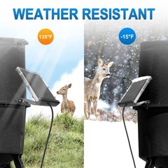 Powoxi 6V 1.5W Solar Panel To Recharge Deer Feeder Battery Waterproof
