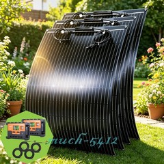 400W 260° Bendable Solar Panel Portable 12-18V 18BB Mono Cell for Marine RV Camp
