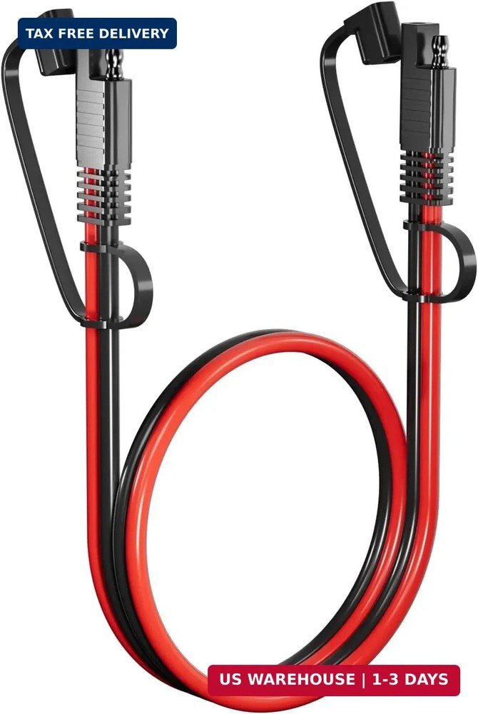 SAE Extension Cable 12AWG, SAE to SAE Extension Cord DC Power Automotive Extensi