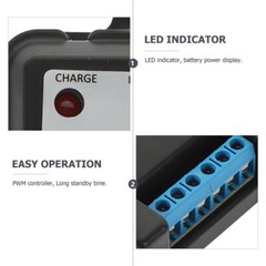 10A Solar Charge Controller 12V 24V Auto Waterproof for RV Off Grid Controller