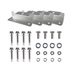 HQST Solar Panel Mounting Brackets with Nuts and Bolts Set of 4 Units, Suppor…