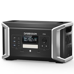 3072W Portable Power Station LiFePO4+2000B+210W Solar Panel Dabbsson DBS1000 Pro