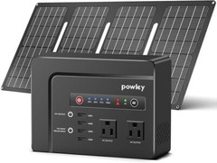 Open Box 146Wh 200W Portable Power Station Solar Generator with 40W Solar Panel