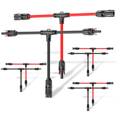 Solar Y Branch Adapter 2 to 4 PV Cable Tool-Free IP68 Waterproof Solar