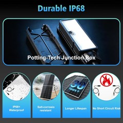 225W Solar Panel 12V N-Type 0BB Anti-Shading HPBC Off Grid RV Roof Home 200W