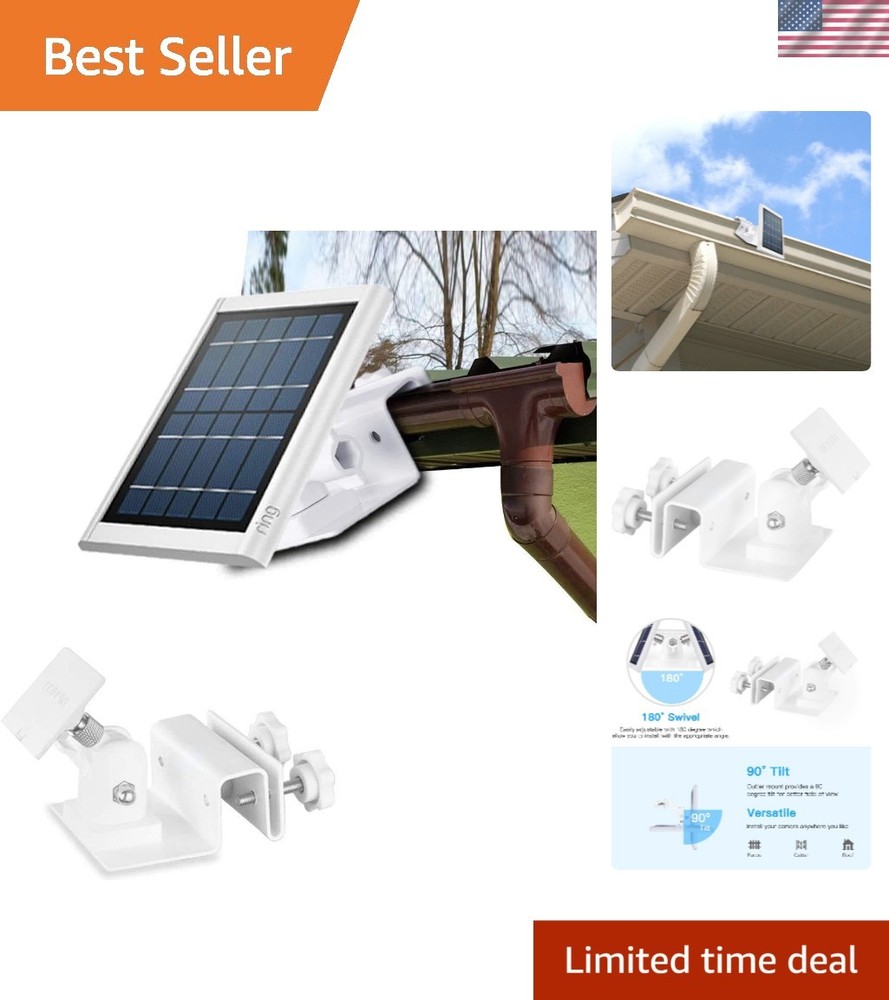 Weatherproof Gutter Mount – Adjustable Aluminum Bracket for Solar Panels