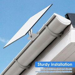 2Pcs Gutter Mount for Arlo, Eufy, Reolink, Aosu, Pro3 Solar Panels That Use 1/4″