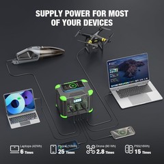 330W Portable Power Station 288Wh Solar Generator USB-C PD Camping Backup