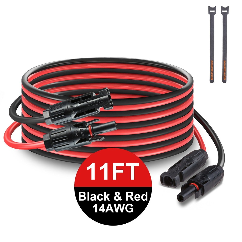 20ft solar panel Extension Cable 11ft 14AWG Solar to XT60 Connectors New 3 style