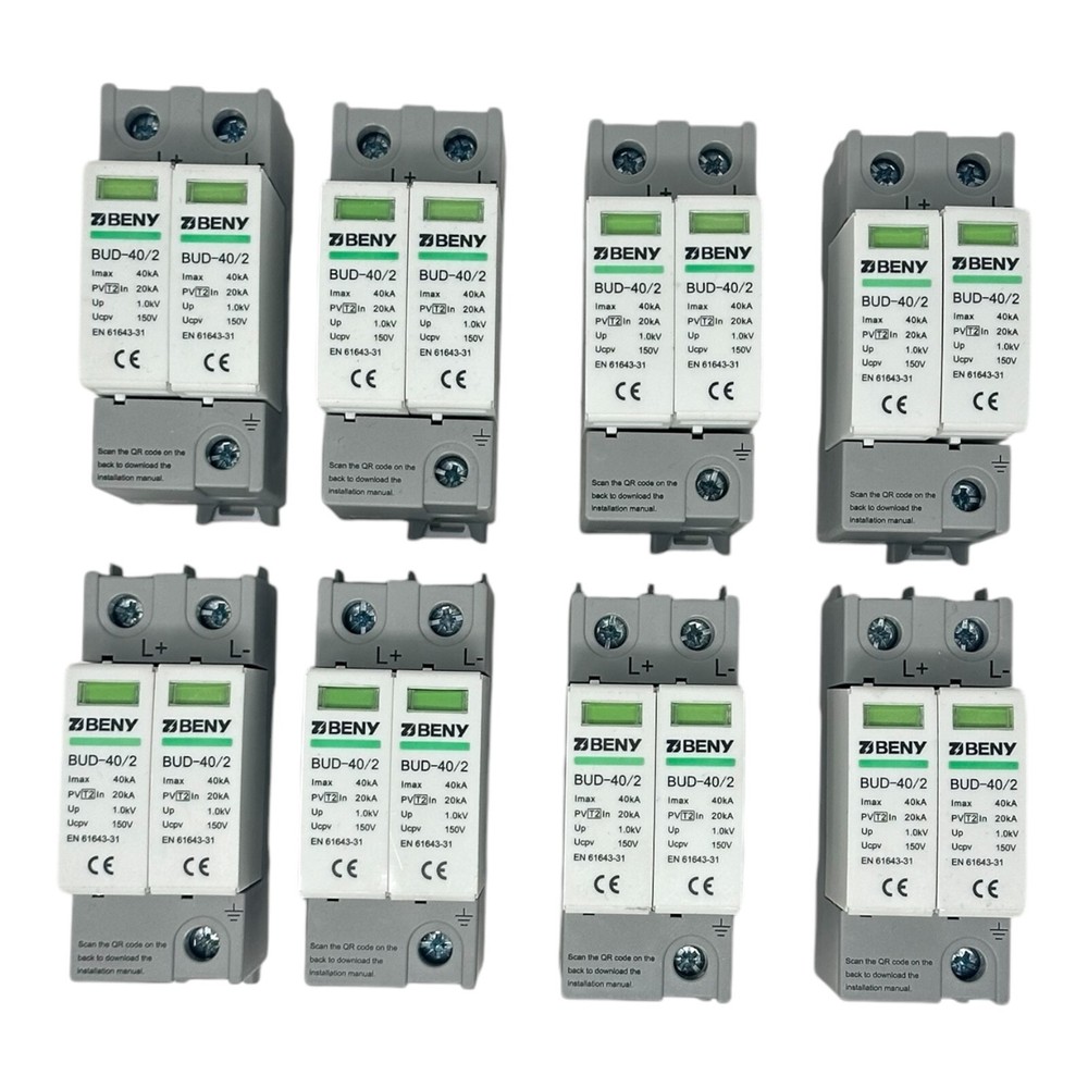 150V Surge Protection Devices SPD for Solar Panels 2 Pole ZJBENY – 8pcs