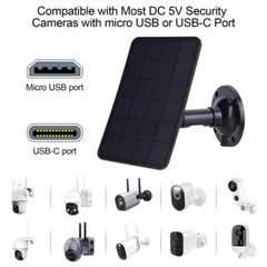 4W 5V Solar Panel for USB Power CCTV Camera Security Cam Battery Charger Outdoor
