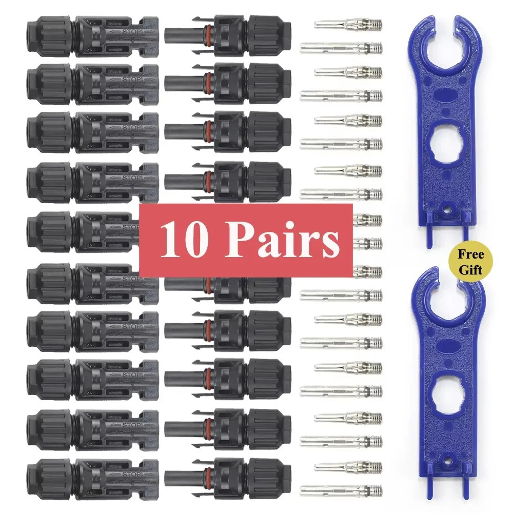 Solar PV Wire Connector 5/10/20/30/50/100 Pairs Solar Panel Connector 1000Vdc 30