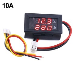 Easy to Use 0 100V 10A Voltmeter Ammeter LED Dual Digital Volt Amp Meter Gauge