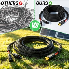 Solar to XT60 Extension Cable, 12WG 10FT Flame Retardant Protective Sleeving …