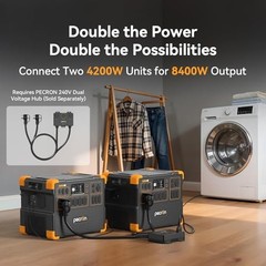 PECRON E3800 LFP 3840Wh 4200W Portable Power Station 240vLiFePO4 Home Scalable