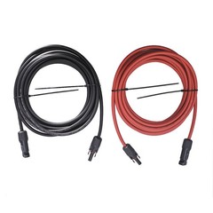 1 Pair Black + Red Solar Panel Extension Cable Wire PV Connector 10/12/14 AWG