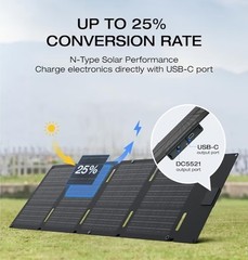 ECOFLOW 45W Portable Solar Panel Type-C 25% Conversion Efficiency WE SHIP OVERSE