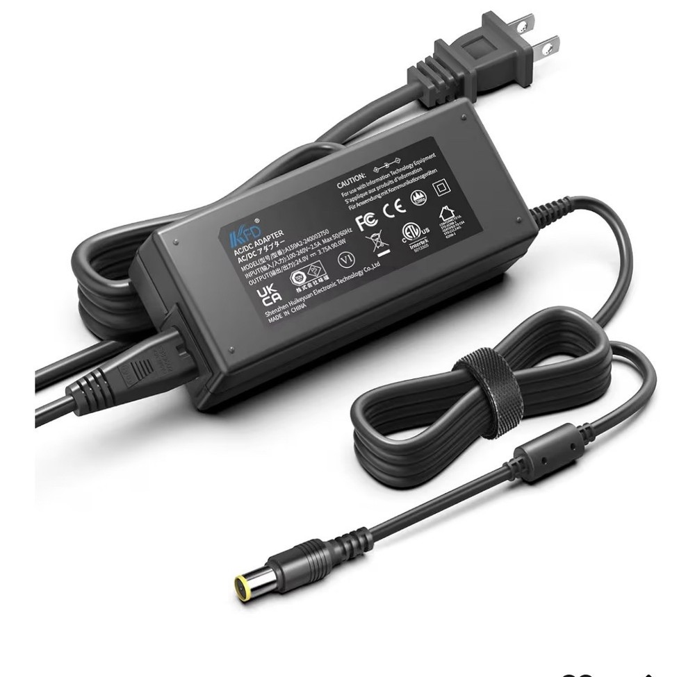 24V 90W AC Adapter Compatible with Jackery Charger Power Station Explorer 550