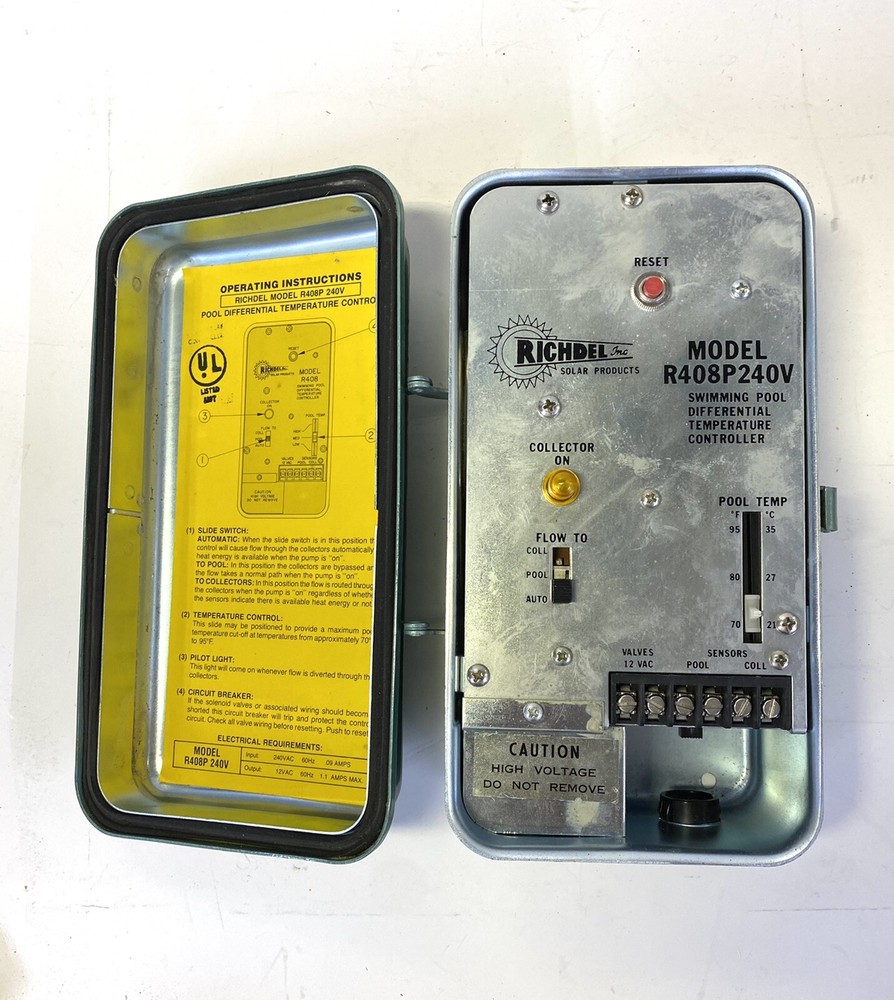 Richdel R408P 240V Swimming Pool Differential Temperature Controller
