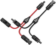 Solar Connectors 30A Y-Branch Cable, Solar Cable Parallel Adaptor Solar Panel…