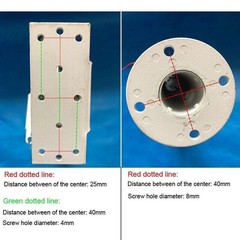 DC Dual-axis Gimbal For Solar Tracking Monitor Large Load High Torque X/ Y-axis