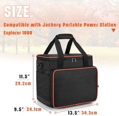 Durable Waterproof Carrying Case for Jackery Explorer 1000/1000v2 | Travel-Ready