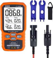 ZIBOO FT-1000W Solar Panel Tester MPPT Meter – 1000W Max Power,