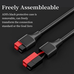 4IN1 Solar Connector Splitter Cable 45A Connector XT60 DC 8mm 5.5mm Adapter