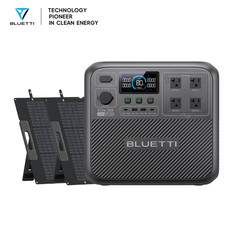 BLUETTI Elite 200 V2 2073.6Wh 2600W Power Station+2*200W Solar Panel for Camping