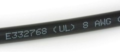 8 AWG Solar Panel Wire 100′ Power Cable UL 4703 Copper MADE IN USA Black