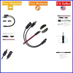 10AWG Solar Panel Connectors with MC-4 to SAE Adapter, Weatherproof, 13.8in
