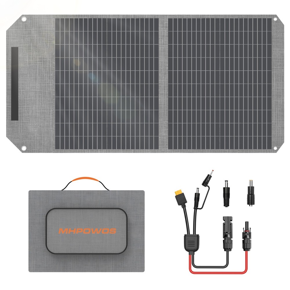 MHPOWOS 100W 200W 400W Foldable Solar Panel Charger for Jackery Explorer 1000