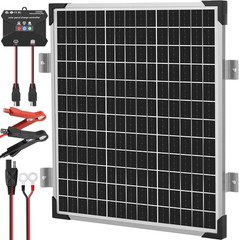 Solar Battery Trickle Charger 50W 12V Solar Panel Maintainer for Car Boat RV
