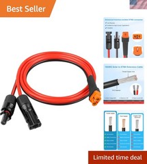 10AWG 3FT Solar XT60i Extension Cable – Heavy Duty Adapter for Reliable Power